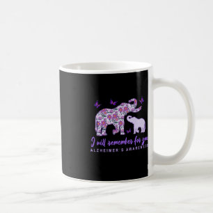 Heimerheimer Awareness Cute Elephant I'll Remember Coffee Mug