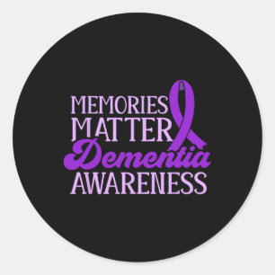 Heimerheimer Awareness Dementia Awareness End Heim Classic Round Sticker