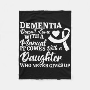 Heimerheimer Awareness Dementia Daughter Never Giv Fleece Blanket