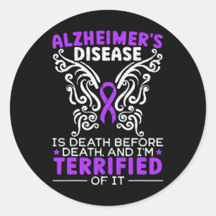 Heimerheimer Awareness Dementia Support 1 Classic Round Sticker
