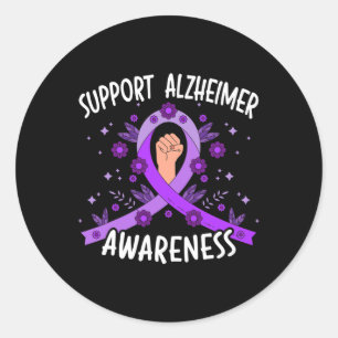 Heimerheimer Awareness Dementia Support 2 Classic Round Sticker