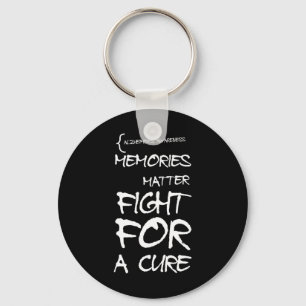 Heimerheimer Awareness Design Support Month Purple Key Ring
