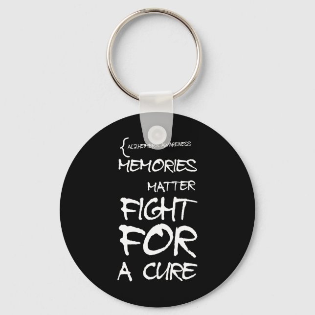 Heimerheimer Awareness Design Support Month Purple Key Ring (Front)