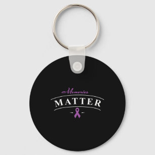 Heimerheimer Awareness Design Support Month Purple Key Ring