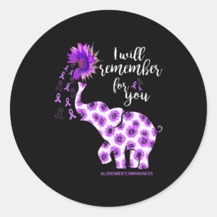 Heimerheimer Awareness Elephant Your Byttle Is My Classic Round Sticker