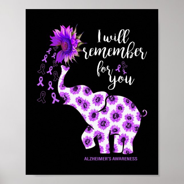 Heimerheimer Awareness Elephant Your Byttle Is My  Poster (Front)
