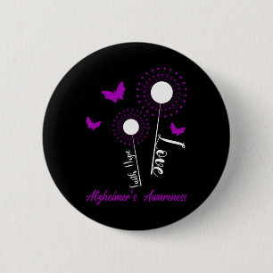 Heimerheimer Awareness Faith Hope Love Dandelion B 6 Cm Round Badge