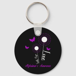Heimerheimer Awareness Faith Hope Love Dandelion B Key Ring