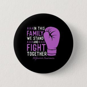 Heimerheimer Awareness Family Fight Support Boxing 6 Cm Round Badge