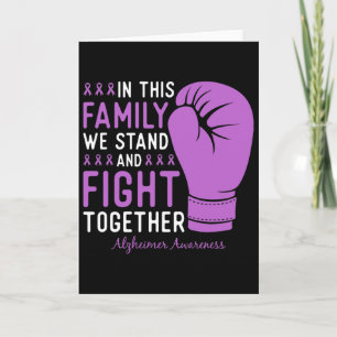 Heimerheimer Awareness Family Fight Support Boxing Card