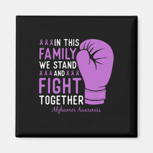 Heimerheimer Awareness Family Fight Support Boxing Magnet