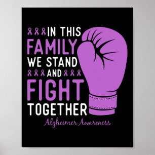 Heimerheimer Awareness Family Fight Support Boxing Poster