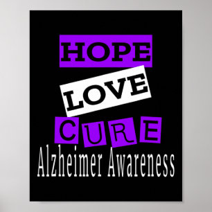 Heimerheimer Awareness Hope Love Cure  Poster