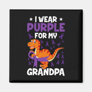 Heimerheimer Awareness I Wear Purple For My Grandp Magnet