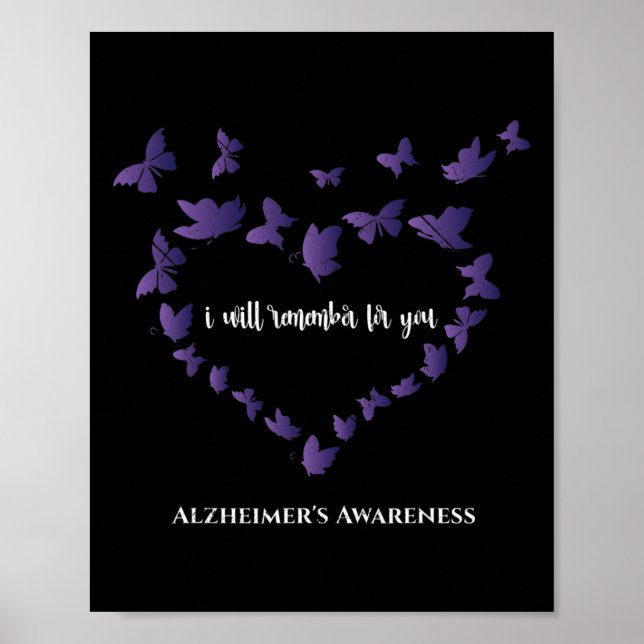 Heimerheimer Awareness I Will Remember For You Cut Poster (Front)