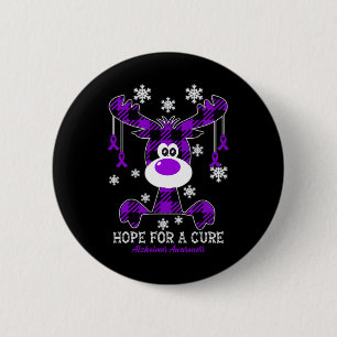 Heimerheimer Awareness In September We Wear Purple 6 Cm Round Badge