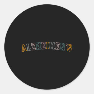 Heimerheimer' Awareness Love Never Forgets Classic Round Sticker