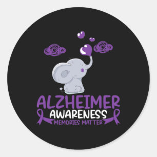 Heimerheimer Awareness Memories Problem End Heimer Classic Round Sticker