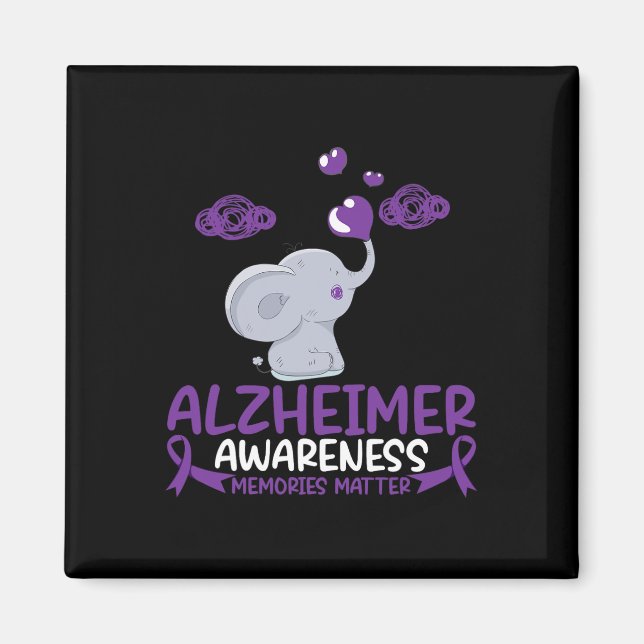 Heimerheimer Awareness Memories Problem End Heimer Magnet (Front)