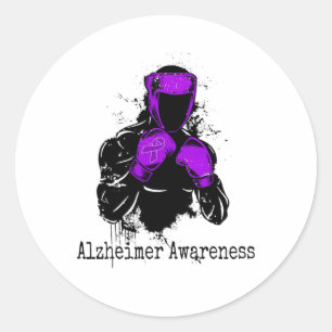 Heimerheimer Awareness Men Classic Round Sticker