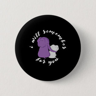 Heimerheimer Awareness Month I Endheimer Purple Ri 6 Cm Round Badge