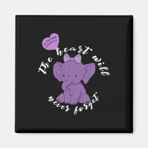 Heimerheimer Awareness Month I Endheimer Purple Ri Magnet