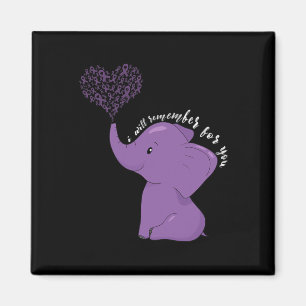 Heimerheimer Awareness Month I Endheimer Purple Ri Magnet