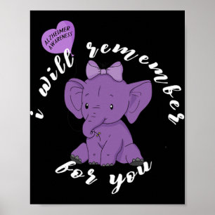 Heimerheimer Awareness Month I Endheimer Purple Ri Poster
