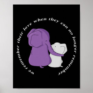 Heimerheimer Awareness Month I Endheimer Purple Ri Poster