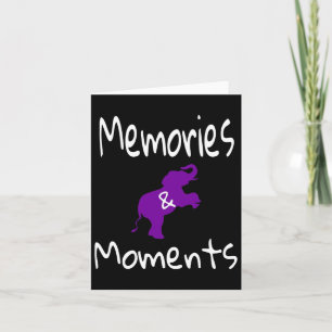 Heimerheimer Awareness Purple Elephant Support Mem Card