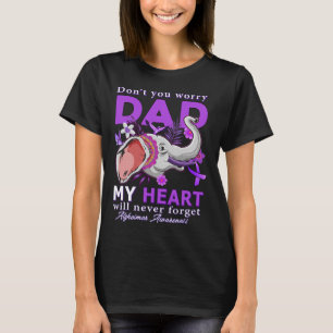 Heimerheimer Awareness Purple Ribbon My Heart Will T-Shirt