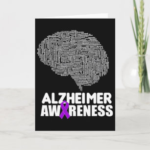 Heimerheimer Awareness Purple Ribbon Support Walk Card