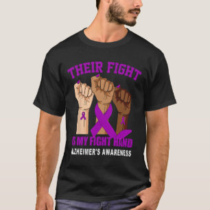 Heimerheimer Awareness Purple Ribbon Support Women T-Shirt