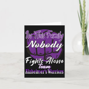 Heimerheimer Awareness Purple Ribbon The End Of He Card