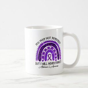 Heimerheimer Awareness Rainbow Will Never Forget P Coffee Mug