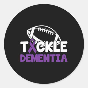 Heimerheimer Awareness Tackle Dementia End Heimer Classic Round Sticker