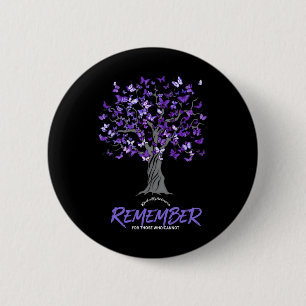 Heimerheimer Awareness Tee For Men And Women Purpl 6 Cm Round Badge