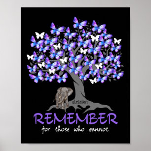 Heimerheimer Awareness Tee For Men And Women Purpl Poster