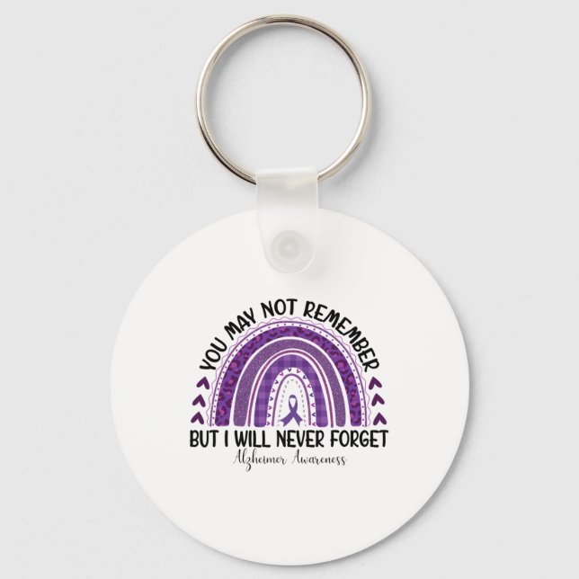 Heimerheimer Awareness You May Not Remember I Will Key Ring (Front)