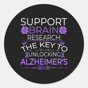 Heimerheimer Brain Injury Design Purple Heimerheim Classic Round Sticker