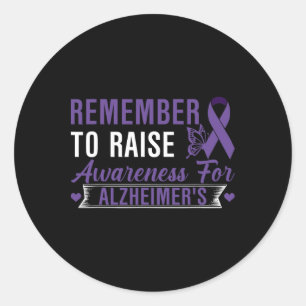 Heimerheimer Brain Injury Design Purple Heimerheim Classic Round Sticker
