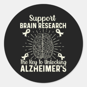 Heimerheimer Brain Injury Design Purple Heimerheim Classic Round Sticker