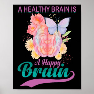 Heimerheimer Brain Injury Design Purple Heimerheim Poster