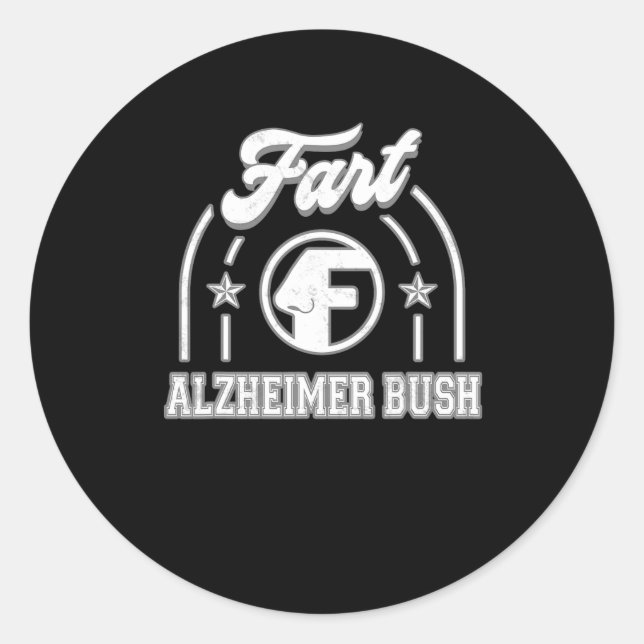 Heimerheimer Bush Fart Funny  Classic Round Sticker (Front)