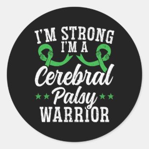 Heimerheimer Cerebral Palsy Awareness Brain Classic Round Sticker