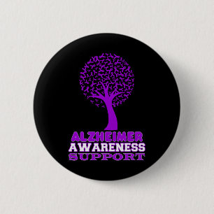 Heimerheimer Disease Awareness Purple Ribbon Suppo 6 Cm Round Badge