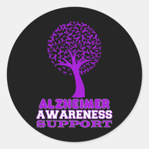 Heimerheimer Disease Awareness Purple Ribbon Suppo Classic Round Sticker