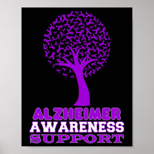 Heimerheimer Disease Awareness Purple Ribbon Suppo Poster