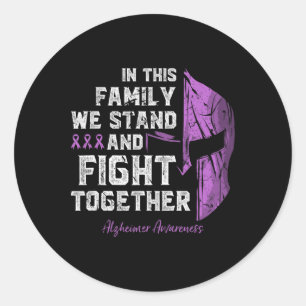 Heimerheimer Disease Family Support Awareness Spar Classic Round Sticker