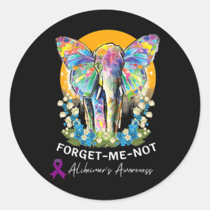 Heimerheimer Elephant Forget-me-not Heimerheimer’s Classic Round Sticker